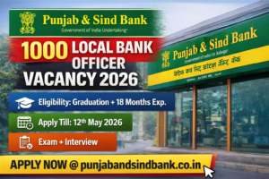 Punjab and Sind Bank Recruitment 2026