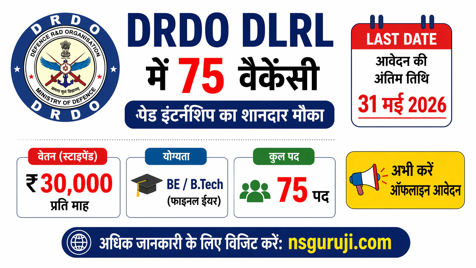 DRDO DLRL Vacancy 2026