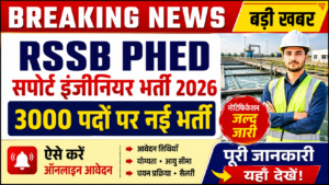 RSSB PHED Support Engineer Recruitment 2026