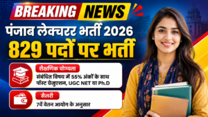 Punjab Lecturer Recruitment 2026