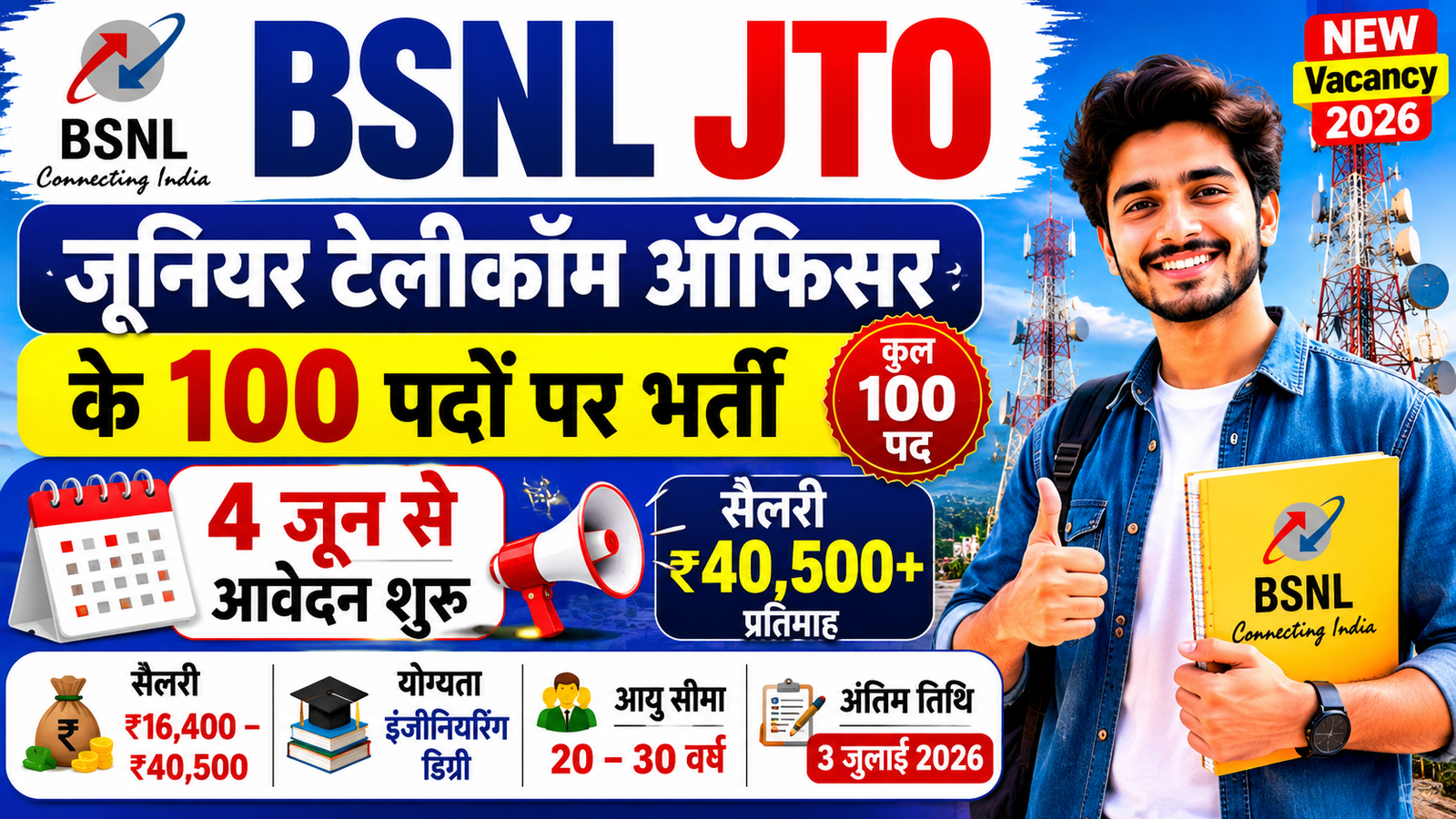 BSNL JTO Recruitment 2026