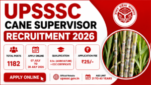 UPSSSC Cane Supervisor Recruitment 2026