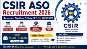 CSIR ASO Recruitment 2026