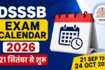 DSSSB Exam Calendar 2026