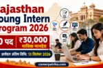 Rajasthan Young Intern Program 2026