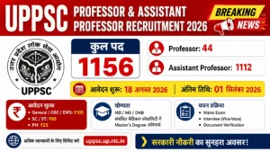 UPPSC Professor Recruitment 2026