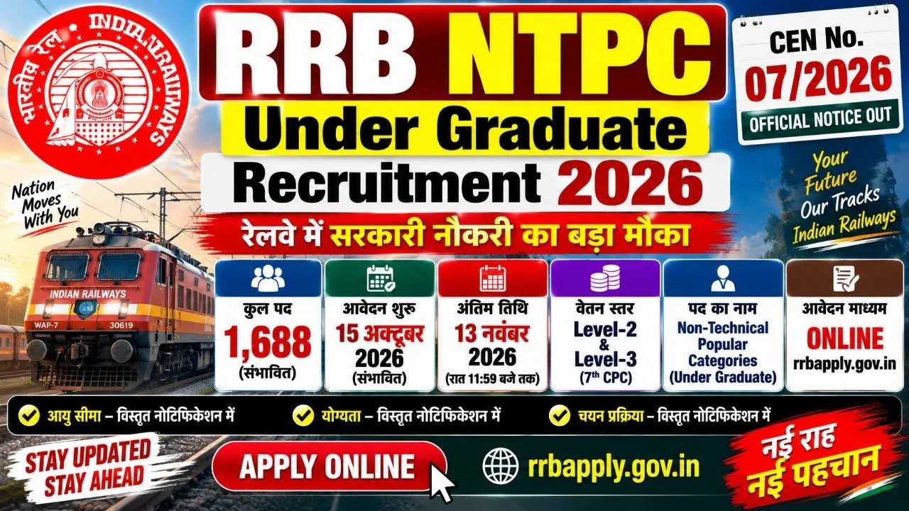 RRB NTPC Recruitment 2026