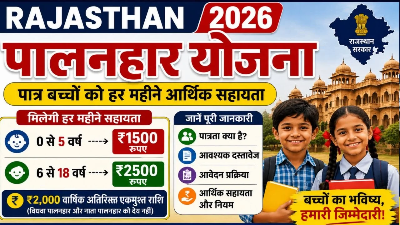 Rajasthan Palanhar Yojana 2026