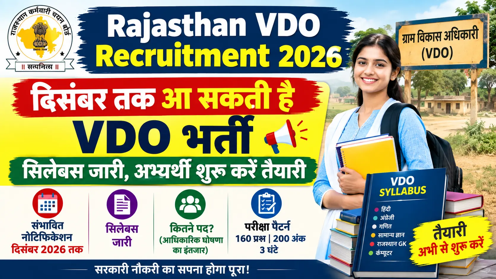 Rajasthan VDO Recruitment 2026