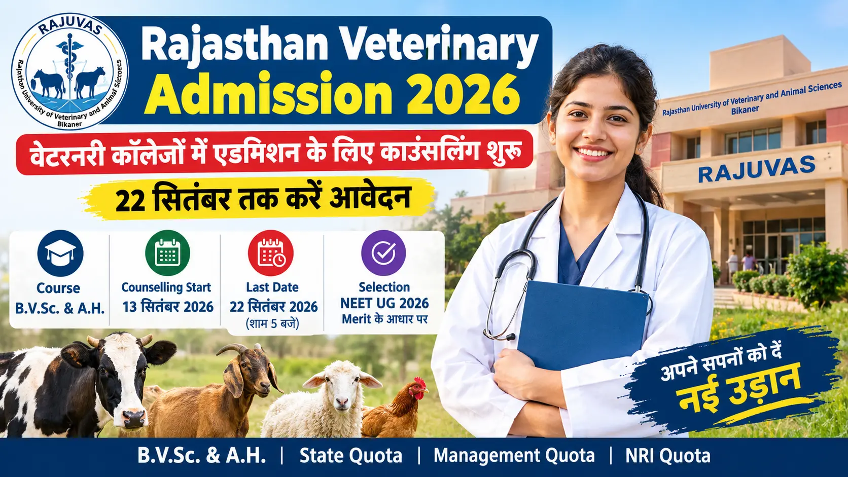 Rajasthan Veterinary Admission 2026