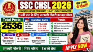 SSC CHSL Recruitment 2026