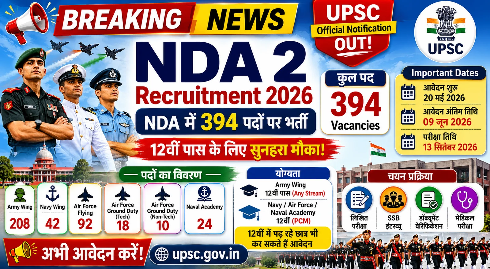 NDA 2 Recruitment 2026